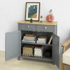 SoBuy | Sideboard | Küchenschrank mit Arbeitsplatte | Flurschrank Grau | FSB25-HG
