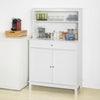 SoBuy | Küchenschrank | Beistellschrank | Sideboard weiß | FSB26-W