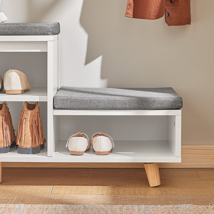 SoBuy | Sitzkommode | Schuhtruhe | Sitzbank | Schuhregal | FSR125-WN