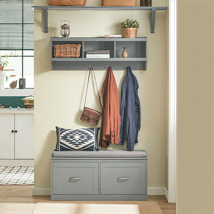 SoBuy | Garderobenbank | Sitzbank | Schuhregal | Schuhbank | FSR131-HG