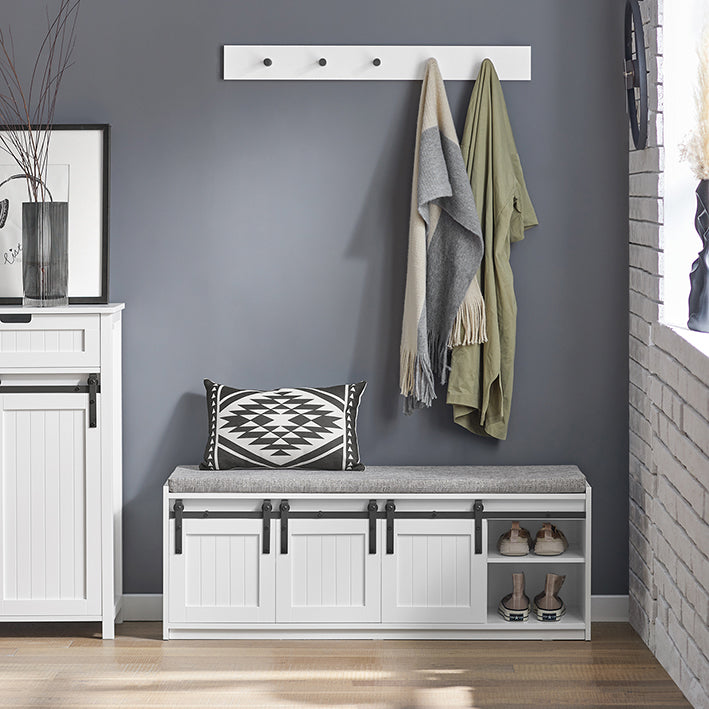 SoBuy | Garderobenbank | Sitzbank | Dielenbank | Schuhbank | FSR133-W