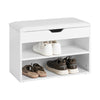 Sobuy | Bench bot se sedadlem Schuhregal White | FSR25-W