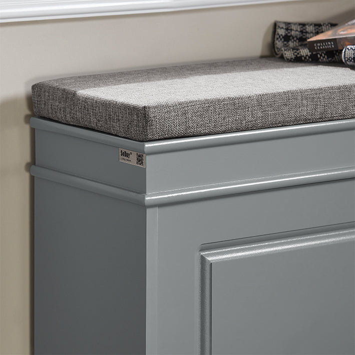 SoBuy | Schuhkipper | Schuhbank | Sitzbank | Schuhkommode | Schuhschrank Hellgrau | FSR82-L-HG