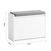 SoBuy | Schuhkipper | Schuhbank mit Schuhfach | Sitzbank | Weiß | FSR98-W