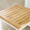 SoBuy | 2er Set Hocker | Holzstuhl | Küchenstuhl | Sitzhöhe 61cm | FST29-WNx2