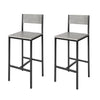 SoBuy | Barstühle 2er set | Tresenhocker | Sitzhöhe 67cm | Metall | FST53-HGx2