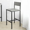 SoBuy | Barstühle 2er set | Tresenhocker | Sitzhöhe 67cm | Metall | FST53-HGx2