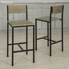 Sobuy | Bar Chair 2 Set | Tresen Stolička | Výška sedadla 67 cm | Kov | FST53X2