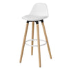 Sobuy | Bar Stolička s backrest | Barstuhl | bílá | FST70-W