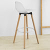Sobuy | Bar Stolička s backrest | Barstuhl | bílá | FST70-W