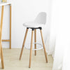 Sobuy | Bar Stolička s backrest | Barstuhl | bílá | FST70-W
