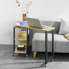 SoBuy | L-förmiger Beistelltisch | Couchtisch | Eckschreibtisch Industrie-Design | FWT83-N
