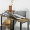 Vorverkauf | SoBuy | L-förmiger Beistelltisch | Couchtisch | Eckschreibtisch Industrie-Design | FWT83-PF