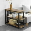 Vorverkauf | SoBuy | L-förmiger Beistelltisch | Couchtisch | Eckschreibtisch Industrie-Design | FWT83-PF