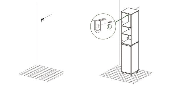 SoBuy | Bad Hochschrank | Badschrank | Wäscheschrank | Badmöbel | BZR74-W