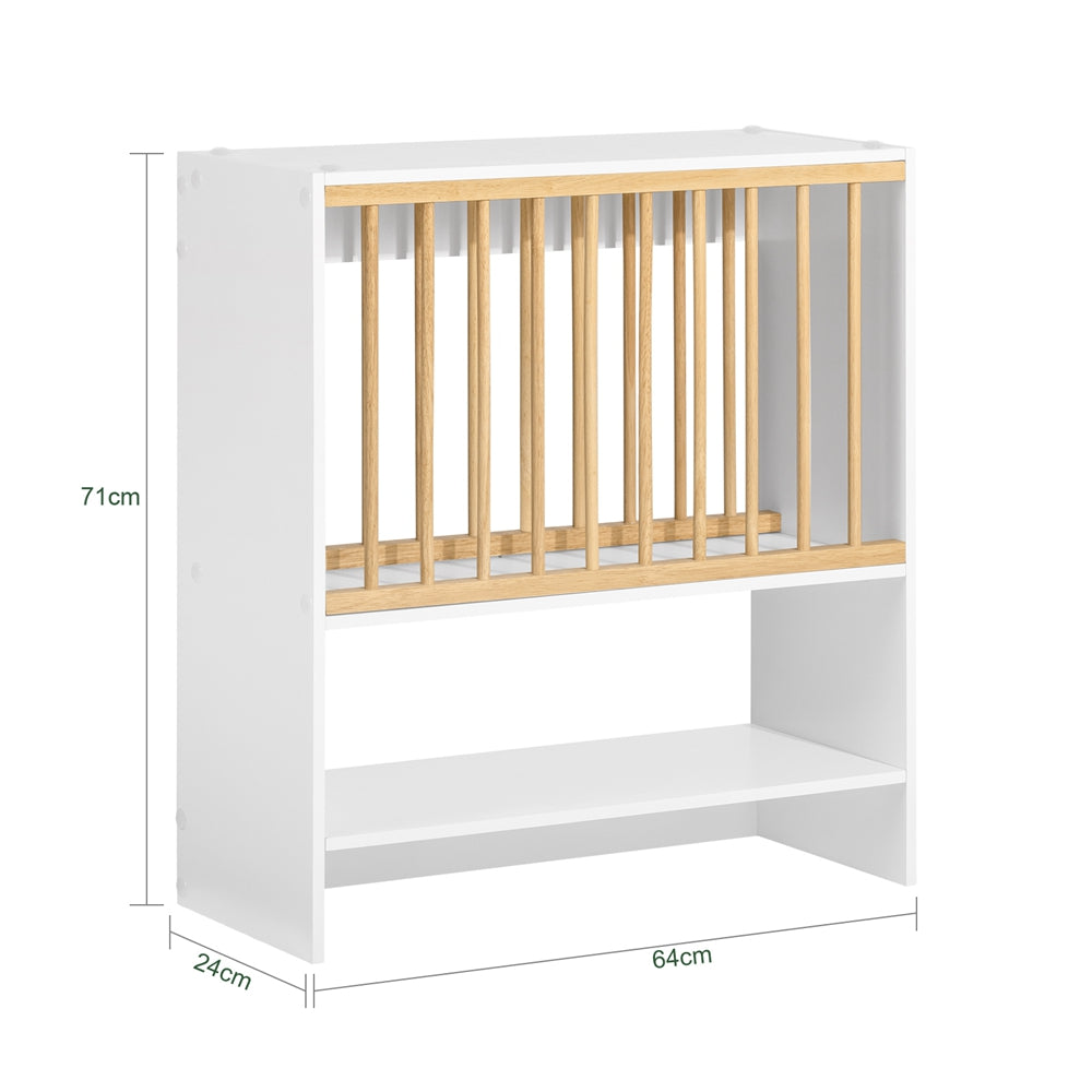 SoBuy | Küche Tellerhalter | Geschirrregal | Küchenregal | KCR09-W