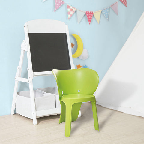 SoBuy | Kinderstuhl mit Lehne | Stühlchen | Sitzhöhe 32cm | Elefant Grün | KMB12-GRx2