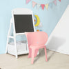 SoBuy | Kinderstuhl mit Lehne | Stühlchen | Sitzhöhe 32cm | Elefant Pink | KMB12-Px2