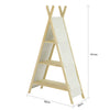 SoBuy | Tipi Kinderregal mit 3 Aufbewahrungsfächer und 6 Tasche | Spielzeugregal | KMB30-WN