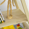 SoBuy | Tipi Kinderregal mit 3 Aufbewahrungsfächer und 6 Tasche | Spielzeugregal | KMB30-WN