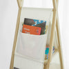 SoBuy | Tipi Kinderregal mit 3 Aufbewahrungsfächer und 6 Tasche | Spielzeugregal | KMB30-WN