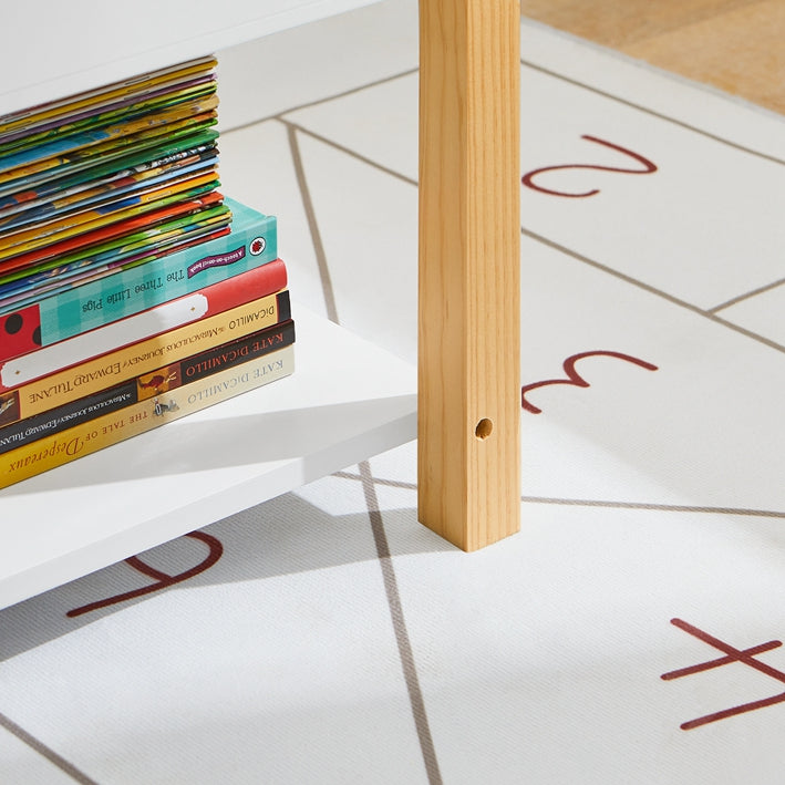 SoBuy | Kinderbücherregal | Spielzeugregal | Aufbewahrungsregal für Kinder | KMB35-W