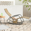 Sobuy | Zahrada Lounger | Sluneční Lounger | Showkelle s boční kapsou OGS47-ka