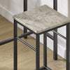 SoBuy | Bartisch mit 2 Hockern | Bartisch set | 3-teilig | OGT10-HG