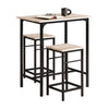 Vorverkauf | SoBuy | Bartisch mit 2 Hockern | Bartisch set | 3-teilig | OGT10-N