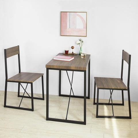 SoBuy | Esstisch mit 2 Stühlen | Essgruppe | Küchentisch | OGT19-N