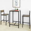 SoBuy | Bartisch mit 2 Barhocker | Bartisch set | 3-teilig | OGT27-N