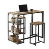 SoBuy | Bartisch mit 2 Stühlen | Bartisch set | 3-teilig | OGT43-F