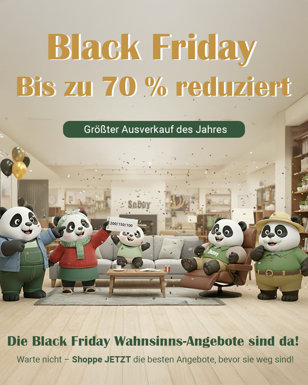 Black Friday Mega Sale bei SoBuy — Bis zu 70 % Rabatt!