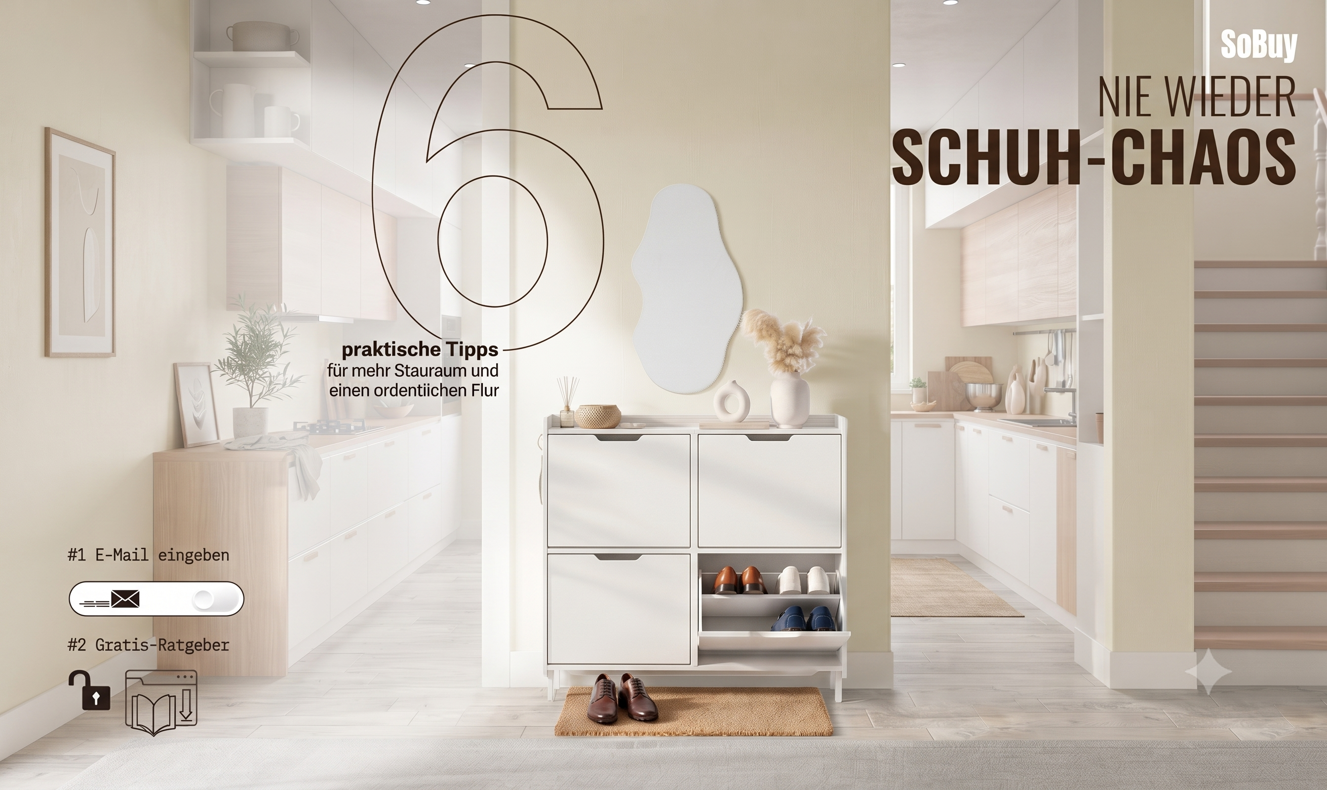 Schmalen Flur optimal einrichten: 6 praktische Tipps für mehr Stauraum und Ordnung