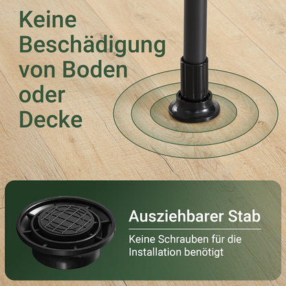 SoBuy | Teleskop Kleiderstange | Kleiderstangen System | Regalsystem | FRG34-II-SCH