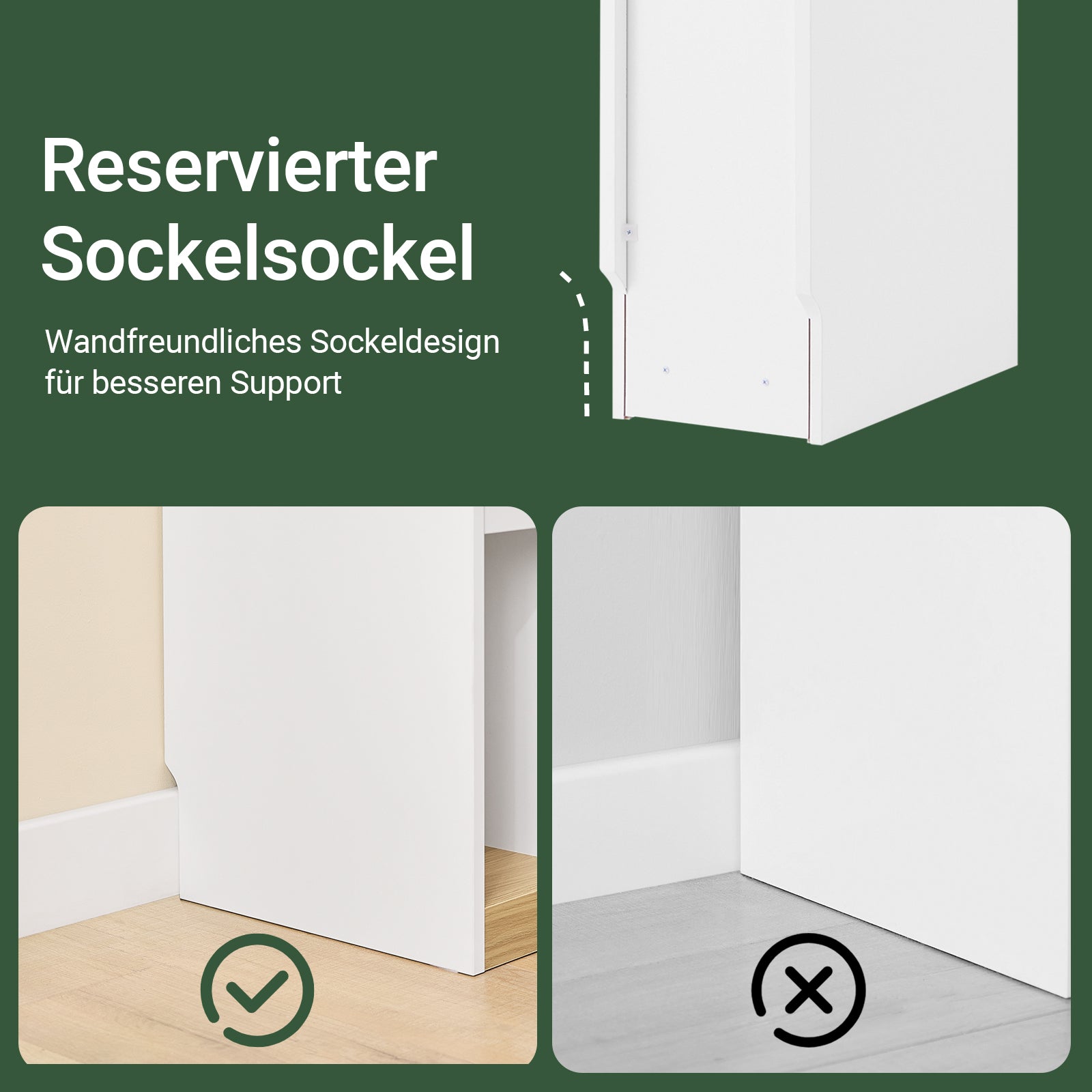 SoBuy | Nachttisch Beistelltisch Sofatisch Teetisch | Weiß-Natur | 20x60x35 cm | FBT163-WN