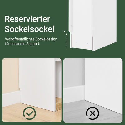 SoBuy | Nachttisch Beistelltisch Sofatisch Teetisch | Weiß-Natur | 20x60x35 cm | FBT163-WN