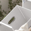 SoBuy | Wäscheschrank mit Wäschesack | Wäschesammler | Wäschekorb | Weiß | BZR105-W