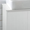 Sobuy | Dřezová skříňka | Koupelna bílá | Landhaus | BZR18-W