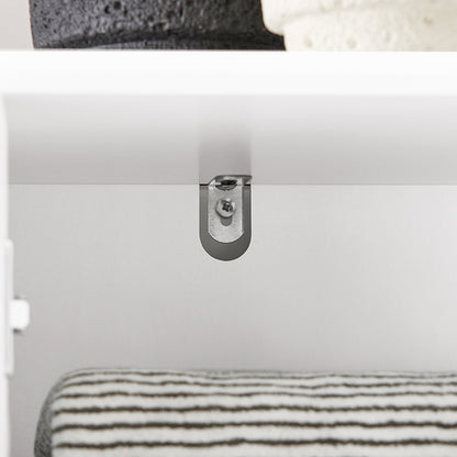 SoBuy | Hochschrank | Badschrank | Badregal | Badezimmermöbel | Weiß | BZR109-W