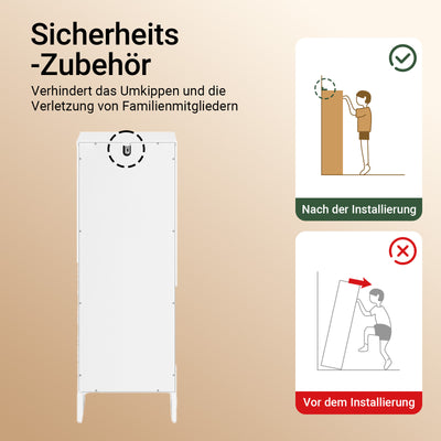 Vorverkauf | SoBuy | Wäscheschrank mit Wäschesack | Wäschesammler | Wäschekorb Weiß | BZR154-W