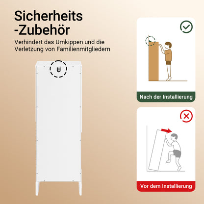 Vorverkauf | SoBuy | Wäscheschrank mit Wäschesack | Wäschesammler | Wäschekorb Weiß | BZR154-W