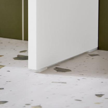 SoBuy | Toilettenregal | Waschmaschinenschrank | Badezimmerregal mit Schrank | Weiß | BZR165-W