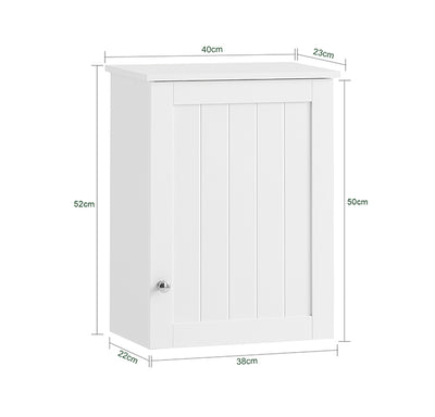 Vorverkauf | SoBuy | Hängeschrank Bad | Wandschrank | Medizinschrank | Weiß | BZR19-W