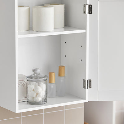 Vorverkauf | SoBuy | Hängeschrank Bad | Wandschrank | Medizinschrank | Weiß | BZR19-W