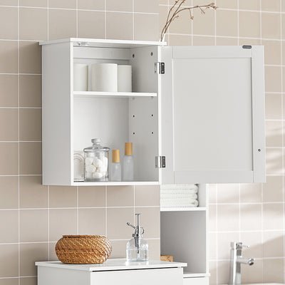 Vorverkauf | SoBuy | Hängeschrank Bad | Wandschrank | Medizinschrank | Weiß | BZR19-W