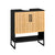 SoBuy | Waschbeckenunterschrank Badezimmerschrank 60 cm breit | Schwarz | BZR202-SCH
