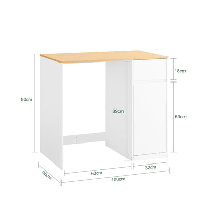 Vorverkauf | SoBuy | Waschmaschinenschrank | mit Wäschekorb & Schublade | Weiß BZR217-WN