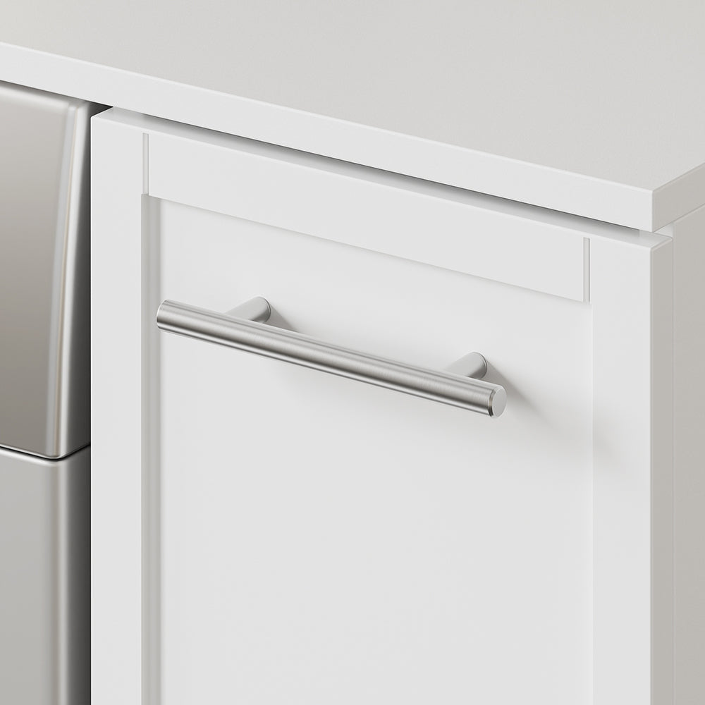 SoBuy | Waschmaschinenregal | Waschmaschinenunterschrank mit Schublade und Auszug | White | BZR229-W