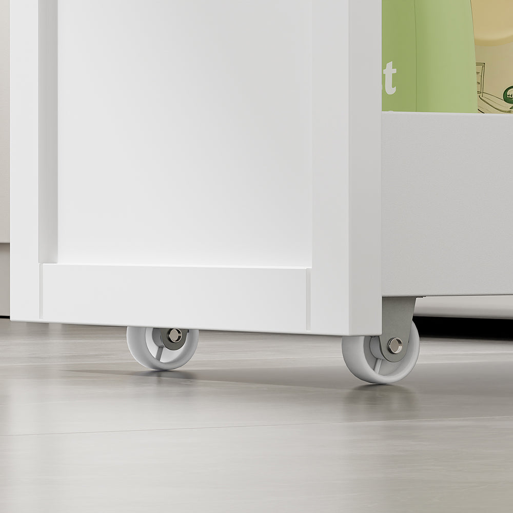 SoBuy | Waschmaschinenregal | Waschmaschinenunterschrank mit Schublade und Auszug | White | BZR229-W